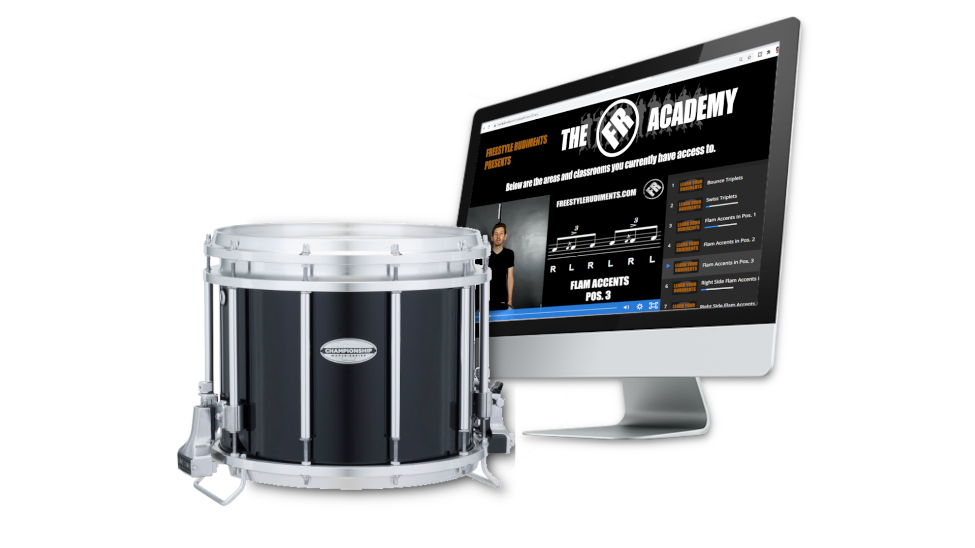 Pearl HTS Marching snare drum